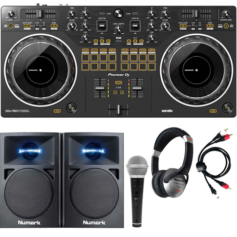 Pioneer DJ DDJ-REV1 / 2-Channel DJ Controller for Serato DJ Lite Starter Package